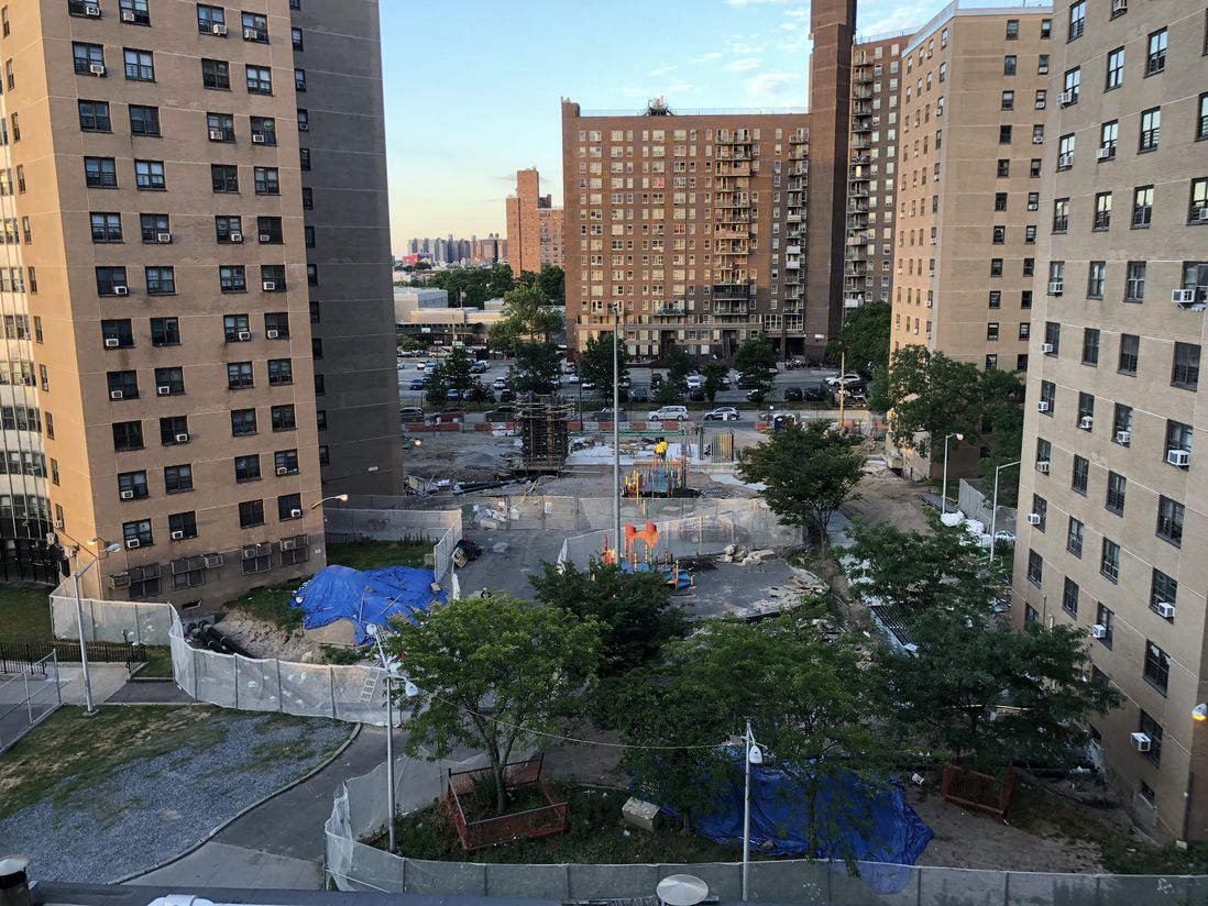 Recovery & Resilience construction at the neighboring public housing development Surfside Gardens, July 6th, 2022